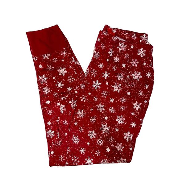 Macy Women's Red Family PJs‎ Matching Merry Snowflake Pajama Set Size Medium - Picture 5 of 6
